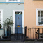 front-view-front-door-with-blue-orange-wall